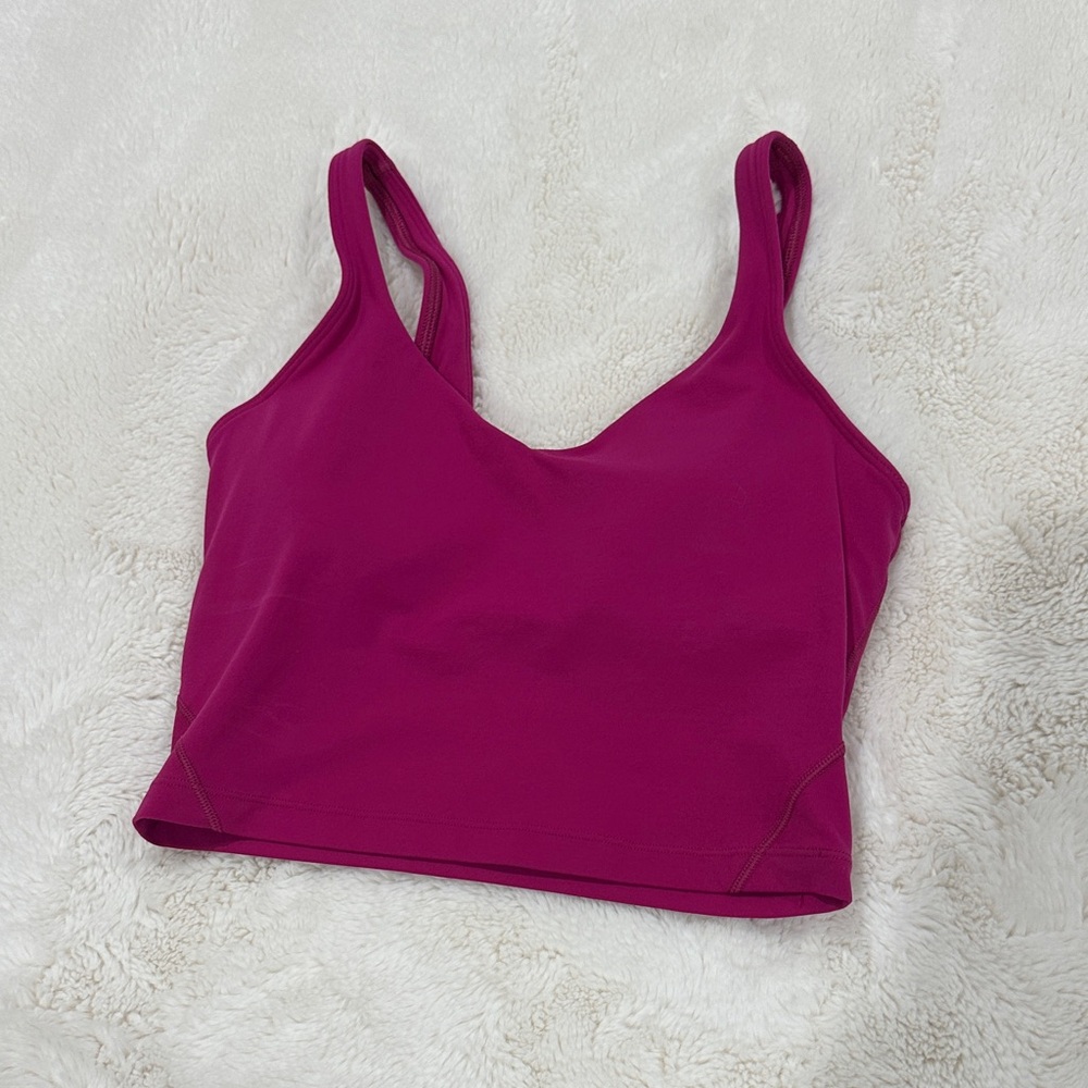 Magenta Lulu Align Tank Top